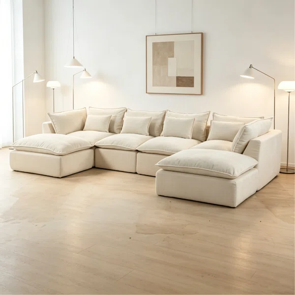 Boneless Cloud Couch Oversized Modular Sectional Sofa True Relax Comfy Couches Wide&Deep Seat Sofas - Image 3
